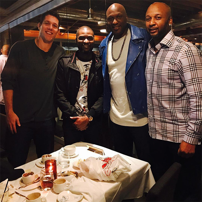 Lamar Odom, Luke Walton, Brian Shaw, Keyon Dooling Lamar Odom, Luke Walton, Brian Shaw, Keyon Dooling